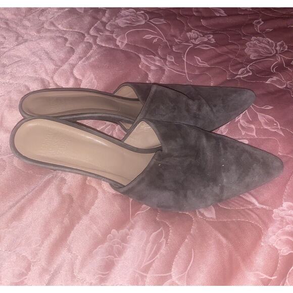 Maryam Nassir Zadeh Suede Andrea Mules‎ Size 38.5 Chocolate Brown - Picture 3 of 11
